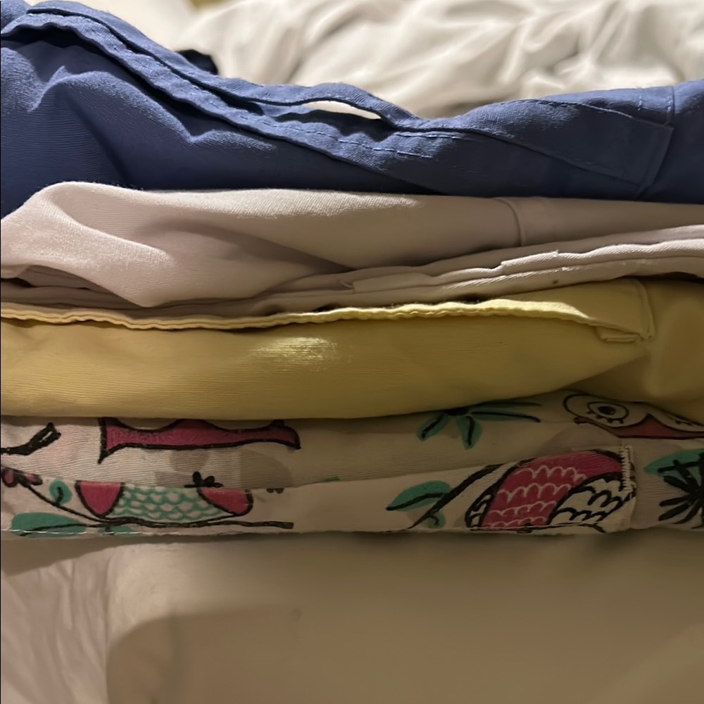 Colorful Patterned and Solid Scrub top Bundle